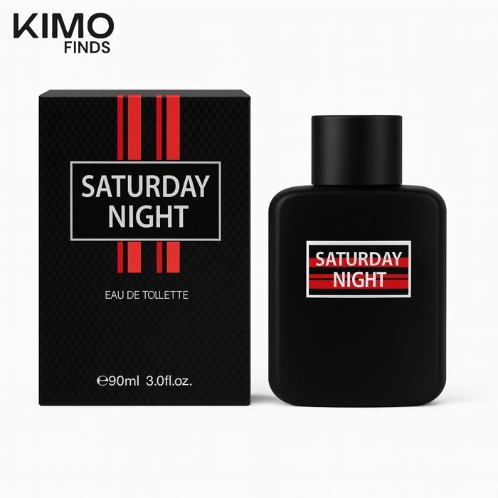 Saturday Night Eau de Toilette 90ml – parfum homme élégant, aux notes boisées & épicées, idéal pour soirées & rendez-vous