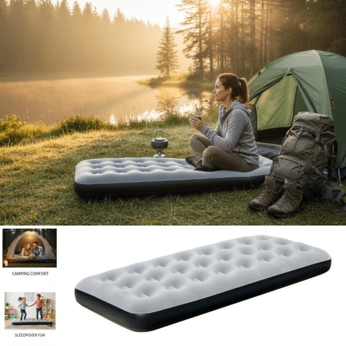 Matelas gonflable portable – Confort et praticité pour le camping et le voyage