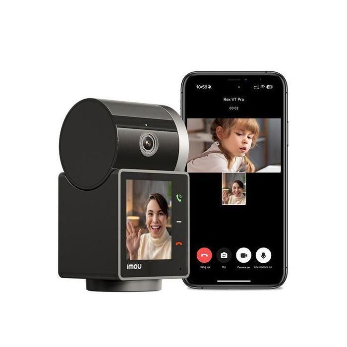 imou REX VT INDOOR CAMERA 5MP 3K avec l'ecran appel video AI camera