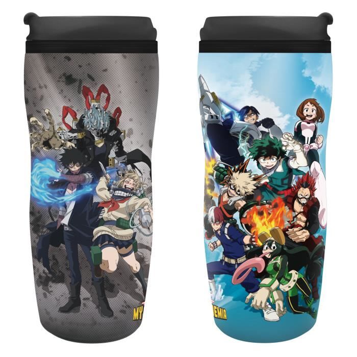 Mug de voyage - ABYstyle - MY HERO ACADEMIA - 355 ml - Plastique isolant - Anti-dérapant