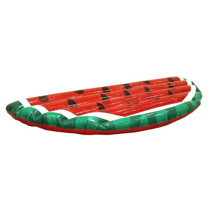 Matelas gonflable - JET LAG - Pastèque - Rouge et vert - PVC - 173 x 73 x 18 cm