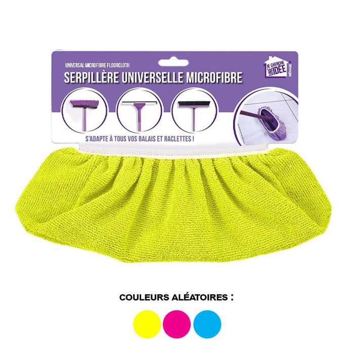 Accessoires de salle de bain - Serpillière universelle microfibre - Couleur aléatoire 30 cm