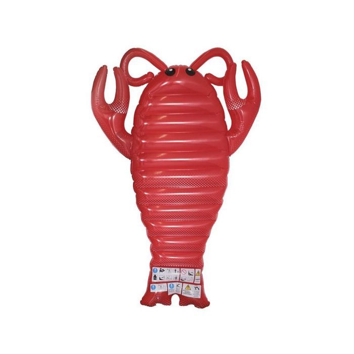 Bouée gonflable - Homard - L 195 cm x l 120 cm - Rouge