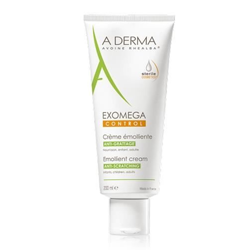Crème Émolliente - A-DERMA - Exomega Control - 200ml - Sans parfum - Peaux sensibles