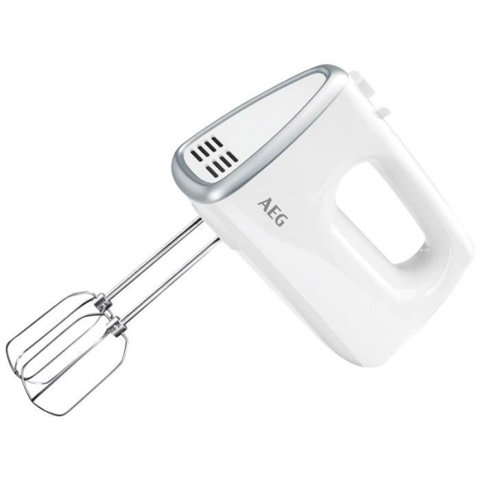 Batteur de cuisine - AEG - HM3330 SERIE3 - 5 Vitesses - 450W - Blanc