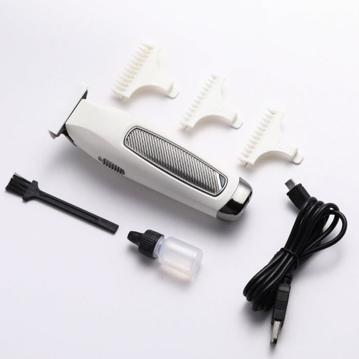 Tondeuse à Cheveux Professionnelle AIHONTAI - Sans Fil - Autonomie 60 min - Couleur Blanche