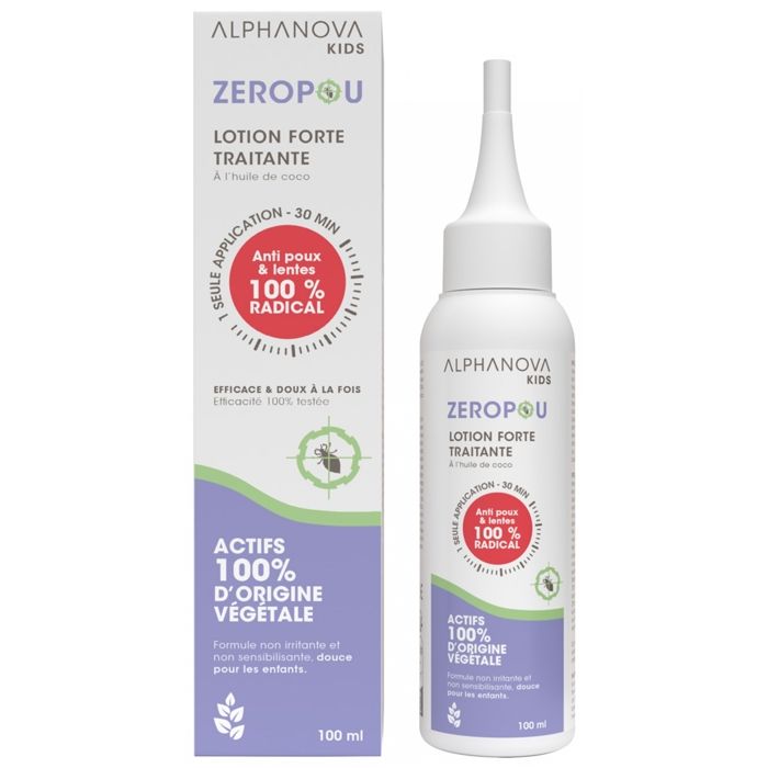 Alphanova Kids ZéroPou Lotion Traitante Forte à l'Huile de Coco 100ml