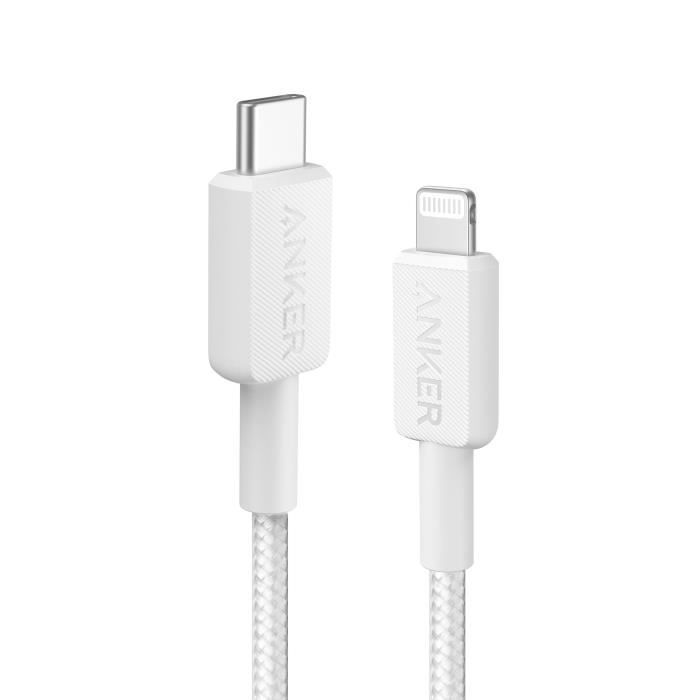 Anker Powerline II - Câble USB-C Lightning certifié MFi - 0,9 m - prend en charge Power Delivery
