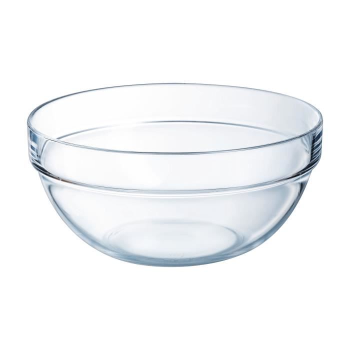 Saladier - Luminarc - 20cm - Empilable - Verre trempé