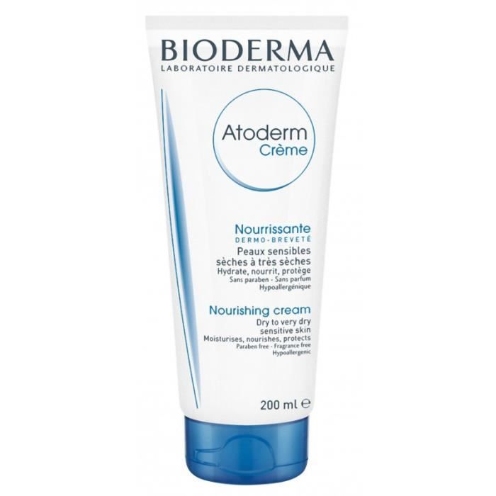 Crème - BIODERMA - ATODERM - 200ml - Hypoallergénique - Pour peaux sèches - Texture crème