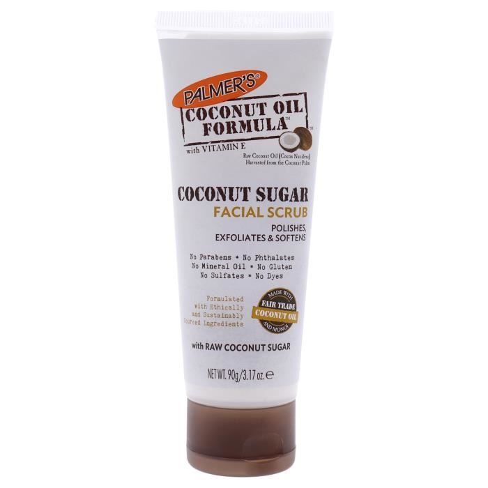 Gommage pour le visage - Palmers - Sucre de noix de coco - 3,17 oz - Unisexe - Hydratant