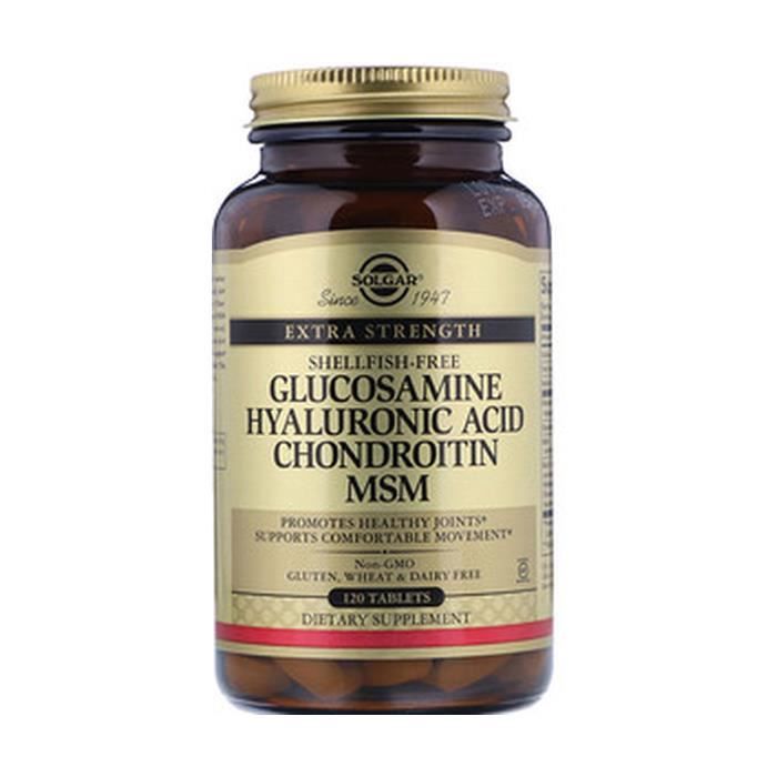 Solgar+Extra concentré Glucosamine Chondroïtine MSM 120 comprimés