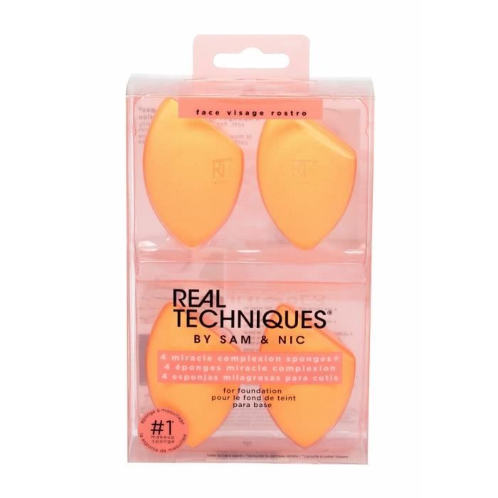 Techniques Réelles 4pcs Éponges Teint Miracle, Applicateur