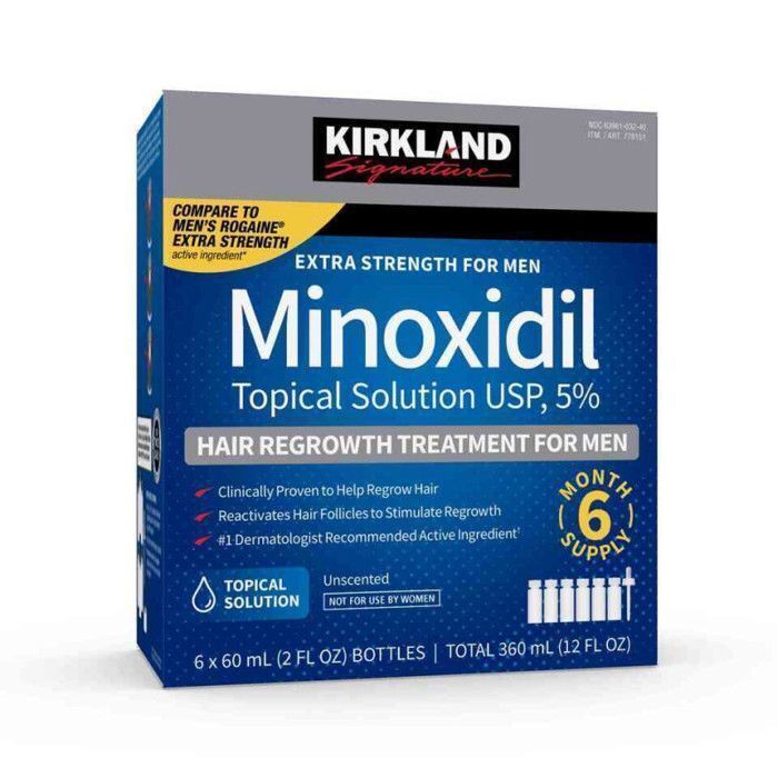 MINOXIDIL 5% Kirkland (6 mois)