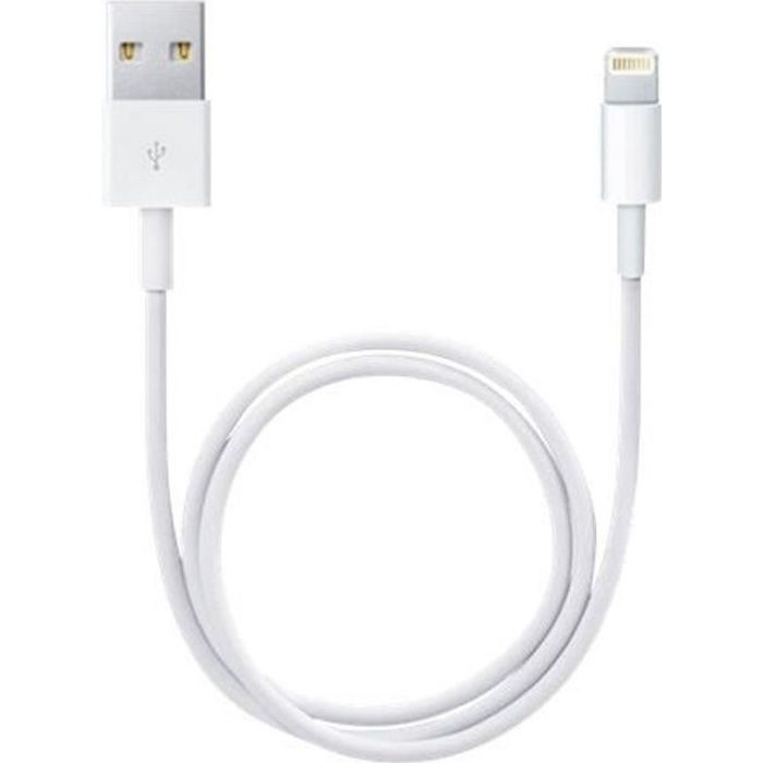 PLATYNE Câble USB pour iPhone 5/6/7/8/X - Blanc