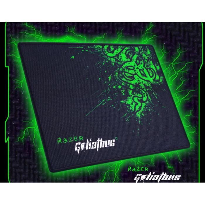 Tapis de souris gaming - L&M - Razer - 320x240mm - Épaisseur 3.5mm - Couleur Noir