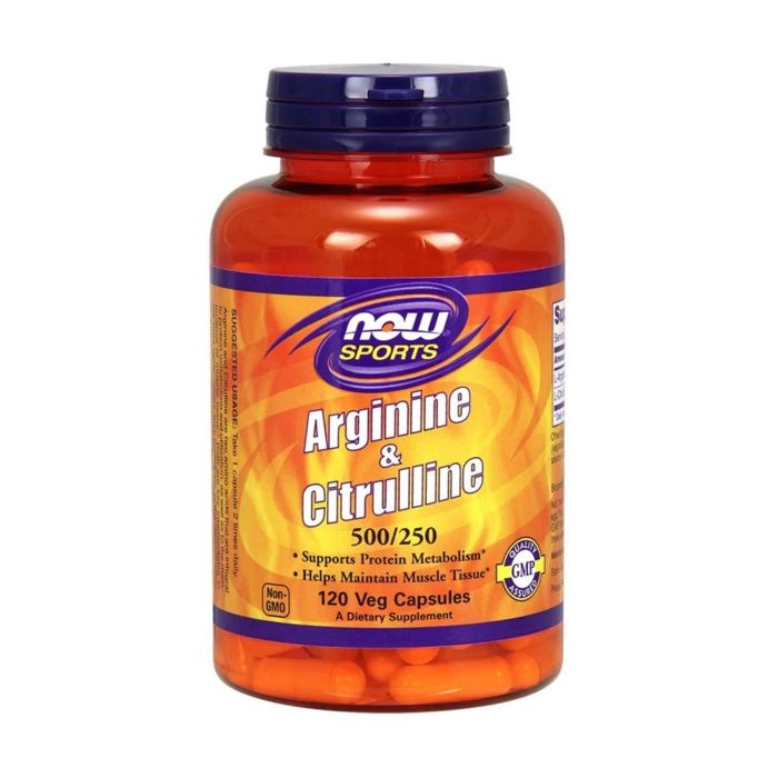 NOW FOODS - Arginine et citrulline 120 capsules végétales