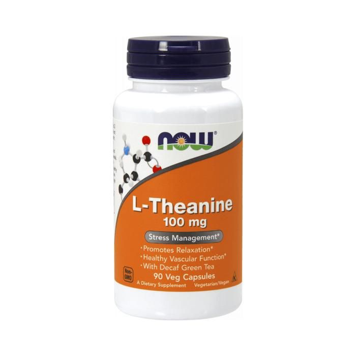 L-Théanine 100mg 90 caps Standard Now Foods Acides Amines - BCAA