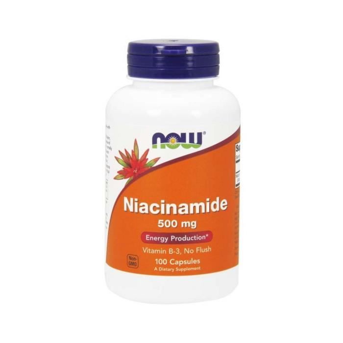 Compléments alimentaires B3 Niacinamide 500 MG BI4153 , NOW Foods,