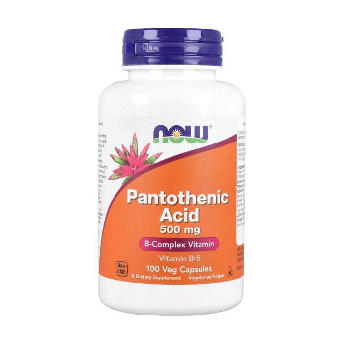 NOW FOODS Pantothenic Acid 500mg (Acide pantothénique) 100 Gélules
