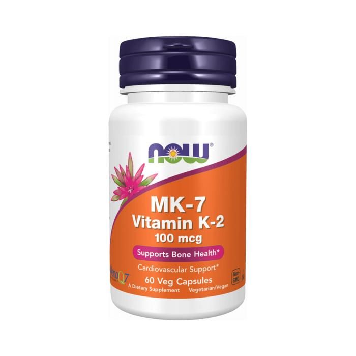 Vitamine K2-MK7 10 60 caps Sans saveur Now Foods Pack Nutrition Sportive