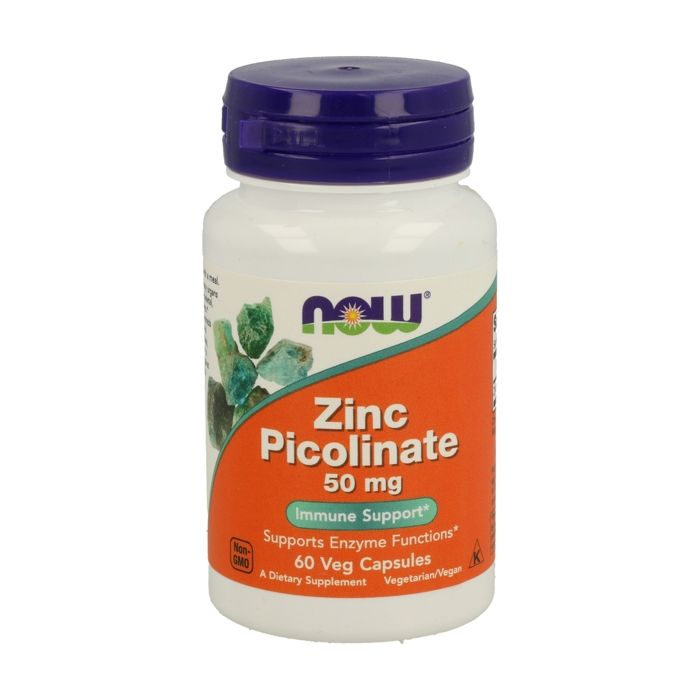 NOW FOODS Zinc Picolinate 50mg (Picolinate de zinc, Soutien de l'immunité) 60 Gélules Végétaliennes