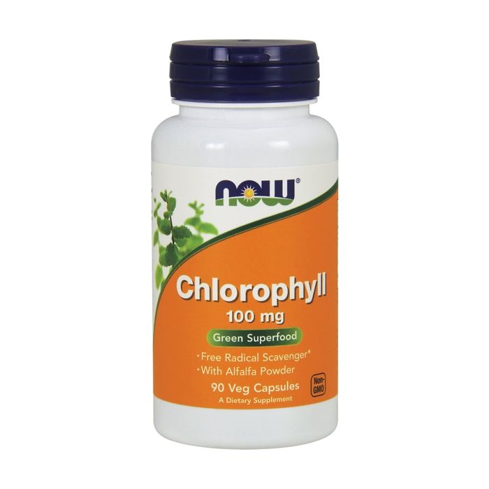 NOW FOODS - Chlorophylle 100mg avec luzerne 90 capsules