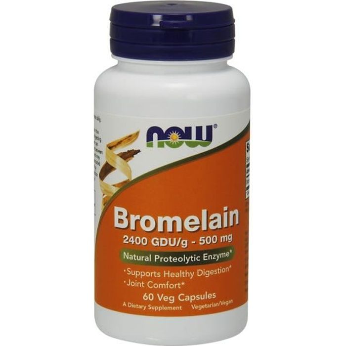 Now+Bromelain 2400 GDU 60 capsules
