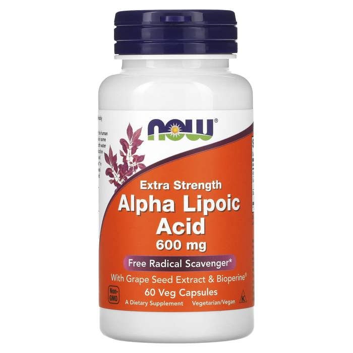 Now Alpha Lipoic Acid 600mg (60 capsules)