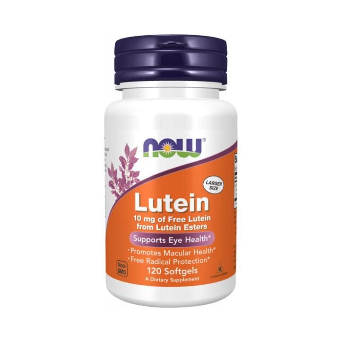 Lutéine 10mg 120 cap Standard Now Foods Pack Nutrition Sportive
