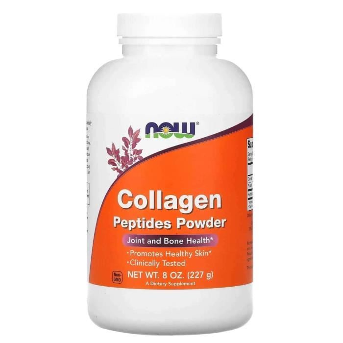 NOW FOODS Collagen Peptides Powder (Poudre de peptides de collagène) 227g