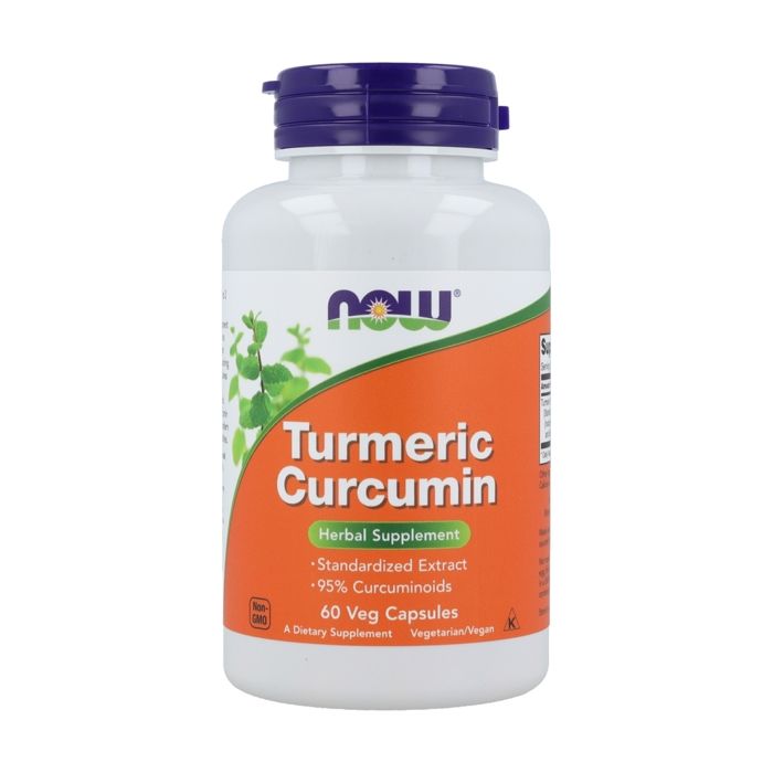 NOW FOODS Turmeric Curcumin (Extrait de racine de curcuma) 60 Gélules Végétariennes