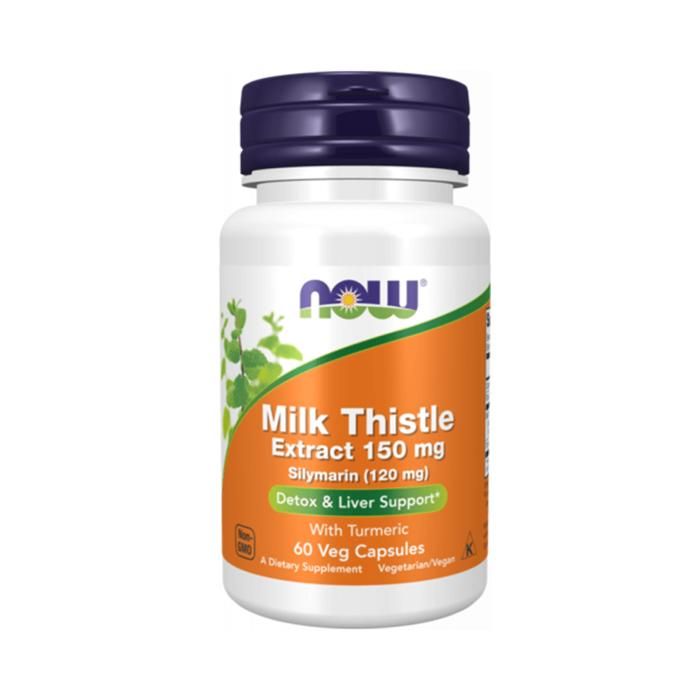 Silymarine 150 mg 60 caps Sans saveur Now Foods Pack Nutrition Sportive