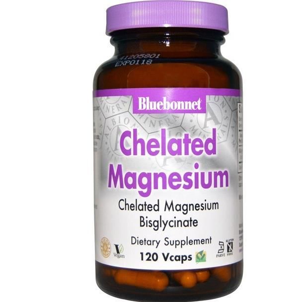 Chélaté magnésium (120 Vcaps) - Bluebonnet Nutrition