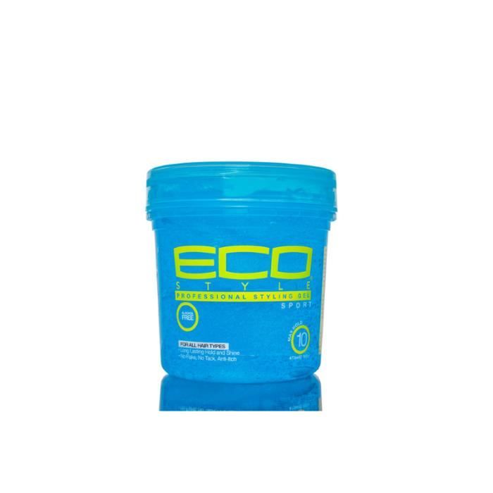 Gel Coiffant - Eco Styler - 16oz - Maintien Maximum - Sans Alcool - Tous Types de Cheveux