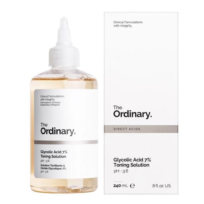 Solution Tonifiante - THE ORDINARY - Acide Glycolique 7% - 240 ml - Exfoliant Doux - Hydratation