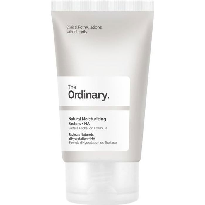 Crème Hydratante - THE ORDINARY - Facteurs Naturels d’Hydratation + HA - 30 ml - Non gras - Tous types de peau