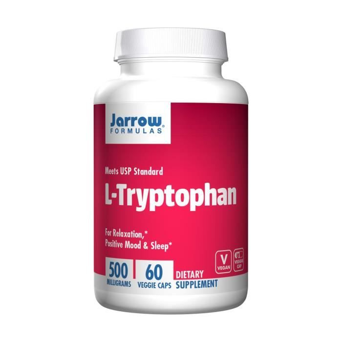 Jarrow Formulas+L-Tryptophane 500Mg 60 capsules végétales