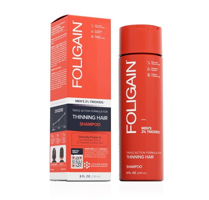 Foligain Shampoo for Thinning Hair Mens, 8 Oz