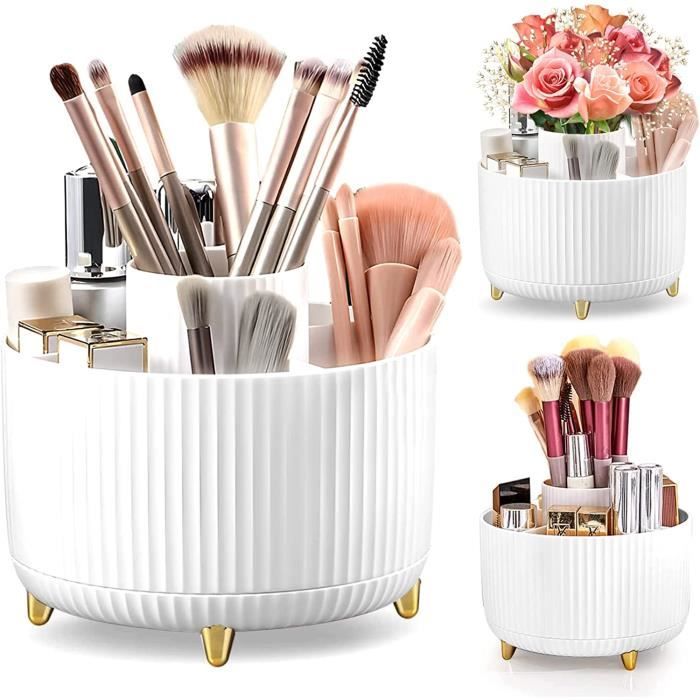 Organisateur Maquillage - 360° Rotatif - Grande Capacité - Rangement Pratique - Accessoires Inclus