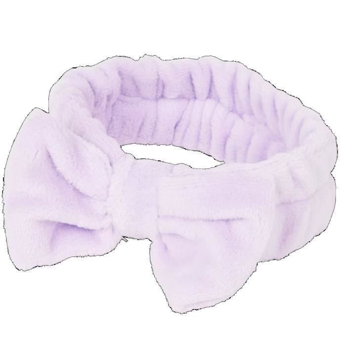 Bandeau cosmétique - BETTY'S - Violet claire - Serre tête - Élégant - Confortable