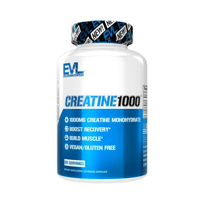 Créatine 1000 120 cap Sans saveur EVL Nutrition Creatine