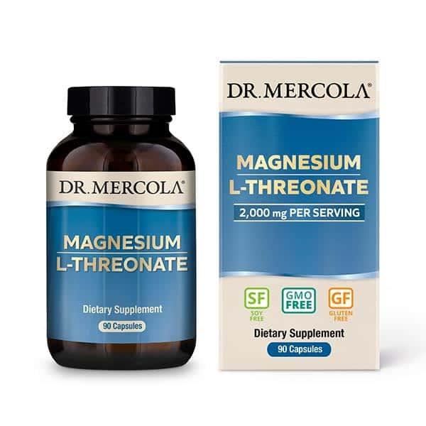 MERCOLA Magnésium L-Thréonate (L-Thréonate de magnésium, travail cérébral) 90 gélules