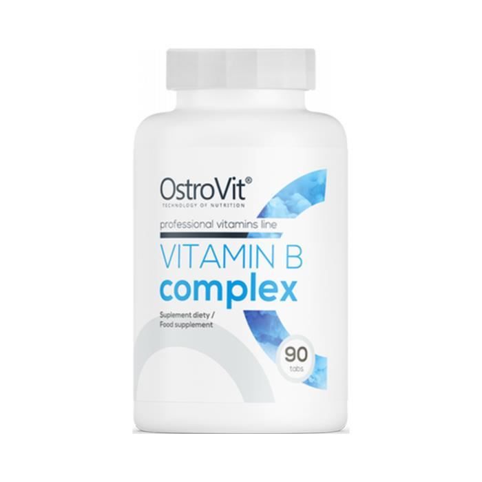 Vitamine B Complex 90 comp Sans saveur OstroVit Pack Nutrition Sportive