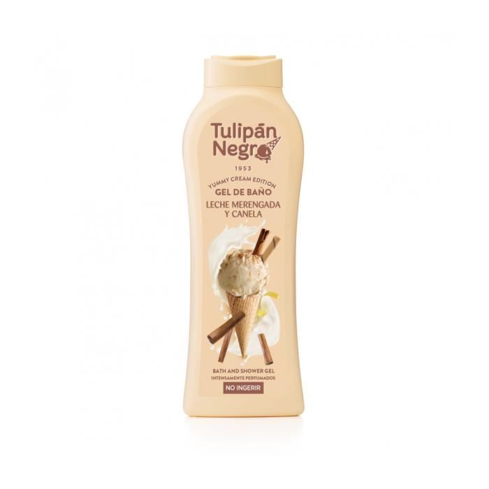 Gel douche - Tulipan Negro - Yummy Crème Glacée Meringue - 650 ml - Vegan - Hydratant