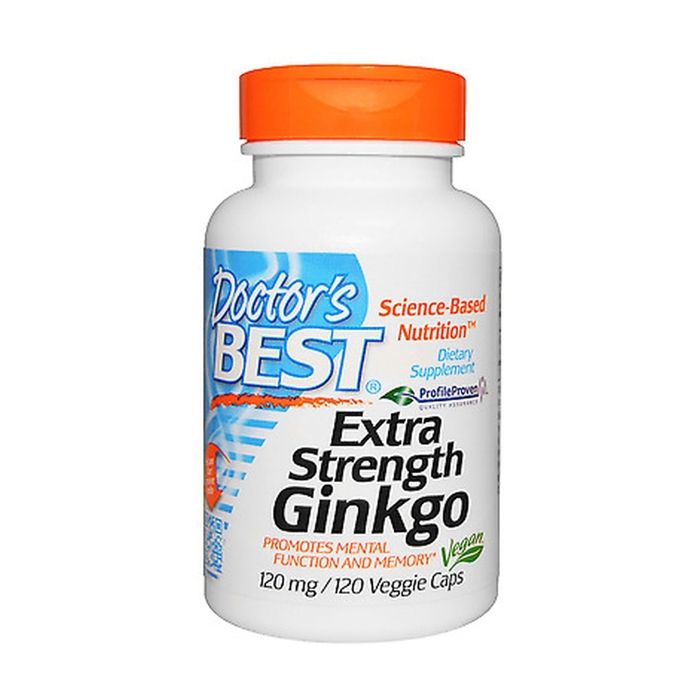 Doctor's Best Extra Strength Ginkgo 120mg (Ginko Biloba) 120 gélules végétales