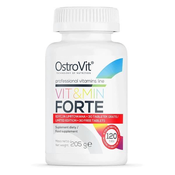 OSTROVIT Vit & Min FORTE (Complexe Vitaminique et Musculaire) 120 comprimés