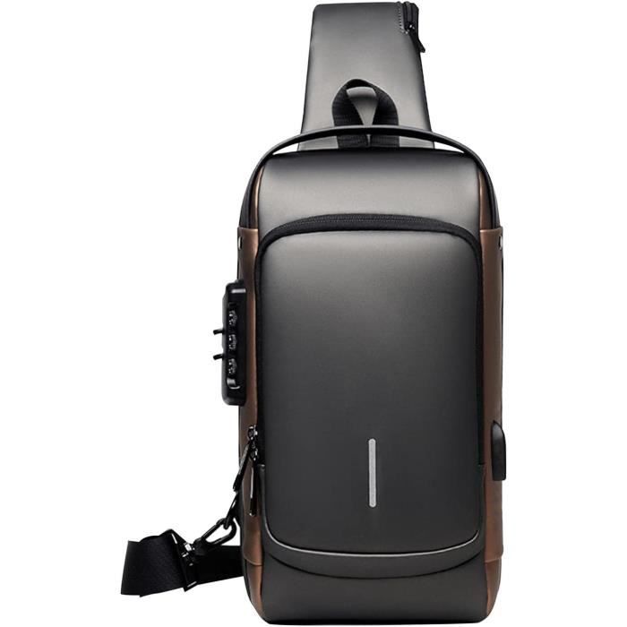 Sac À Bandoulière Antivol - Modèle x5023 - Port USB - Sac De Sport - Pour Homme Enfant