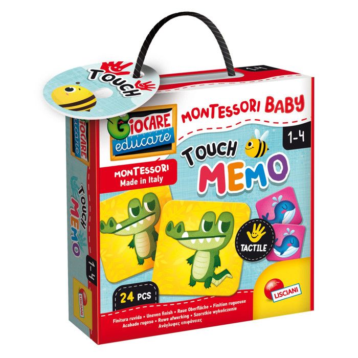 Jeu éducatif Montessori Baby Touch Memo - LISCIANI - Jaune - 12 mois et plus