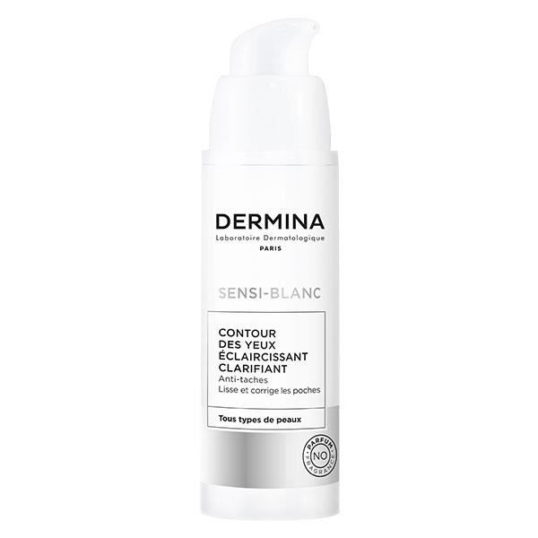Contour des Yeux - Dermina Sensi-Blanc - Eclaircissant - Réduit les poches - 20ml